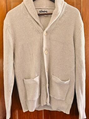 The Stronghold Men’s Large Shawl Collar Knit Cardigan Sweater